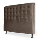 Cabeceira Casal Ana 140cm Suede Marron  FdECOR