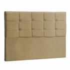 Cabeceira Casal Ana Luisa 140 CM Suede Camurça - D A Decor