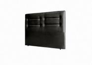 Cabeceira Casal Isa 140cm Suede Preto  FdECOR