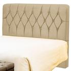 Cabeceira Casal Istambul 140 CM Suede Marfim - D A Decor