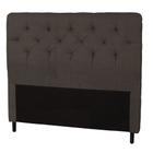 Cabeceira Casal King 195cm Para Cama Box Ravena Suede Marrom - DS Estofados