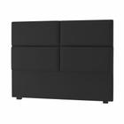 Cabeceira Casal Megan 140 CM Suede Preto - D A Decor