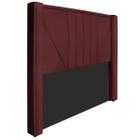 Cabeceira Casal Minsk P02 140 cm para cama Box Suede - ADJ Decor