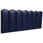 Cabeceira Casal Modulada Blu Interiores Nuvem Cama Box 140 cm x 60 cm MDF Tecido Sintético