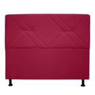 Cabeceira casal monaco 140cm suede vermelho - VH MOVEIS