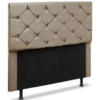 Cabeceira Casal Opala 140 CM Suede Cappucino - D A Decor