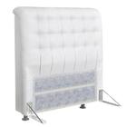 Cabeceira Casal Queen 160cm Ana Para Cama Box Napa Branco - DS Estofados - Estopar