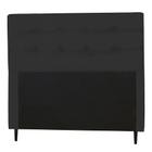 Cabeceira Casal Queen 160cm Para Cama Box Luna Suede Preto - DS Estofados