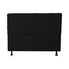 Cabeceira Casal Queen  Juliana 160cm Para Cama Box Suede Preto - DS Estofados