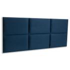 Cabeceira Casal Retangular 141x60 Cama Box Modulada - Blu Interiores