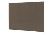 Cabeceira Cintra Plus Casal 1400mm Suede Marrom Taupe - Simbal