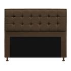 Cabeceira Copenhague 160 cm Queen Size Suede Marrom - ADJ Decor