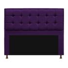 Cabeceira Copenhague 160 cm Queen Size Suede Roxo - Doce Sonho Móveis