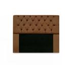 Cabeceira Cristal King 195cm Suede Marrom - VH MOVEIS