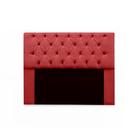 Cabeceira Cristal Solteiro 100cm Suede Vermelho - VH MOVEIS