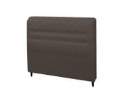 Cabeceira Dama New Plus Solteiro 900mm Suede Chocolate - Simbal