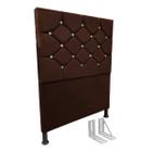 Cabeceira de Cama Box 100cm + Frame Solteiro Estofada Kas Mr - HRShop