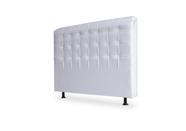 CABECEIRA DE CAMA BOX 140cm ANA CASAL MATERIAL SINTÉTICO BRANCO TOPÁZIO