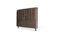 CABECEIRA DE CAMA BOX 90cm ANA SUEDE MARROM TOPÁZIO