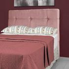 Cabeceira de Cama Box Casal 138 cm Aurora Larhome Suede Veludo Rosê