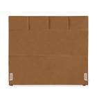 Cabeceira de Cama Box Casal 138 cm Marjorie Larhome Suede Veludo Terra Cota