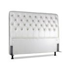 Cabeceira De Cama Box Casal 138 cm Padua Larhome Off White.