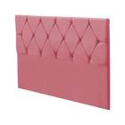 Cabeceira de Cama Box Casal Elizabeth 160 cm Suede Rose