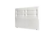 Cabeceira De Cama Box Isa Casal 140cm X 106cm Couro Branco Mz Decor