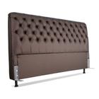 Cabeceira de Cama Box King 193 cm Padua Larhome Café.