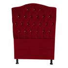 Cabeceira De Cama Box Princesa Solteiro 90 cm Suede Vermelho Ec Móveis