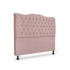 Cabeceira de Cama Box Queen 160cm Dunas - Veludo Rose.
