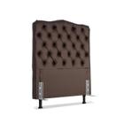 Cabeceira de Cama Box Solteiro 88cm Dunas Larhome material sintético Café - Inspirehouse