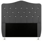 Cabeceira de Cama Box Solteiro Estofada Capitone com Strass Atena Strass 90 CM Nanda Decor