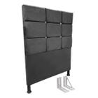 Cabeceira de Cama Box Solteiro + Frame 100cm Estofada Lar Cz - HRShop