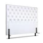 Cabeceira de Cama Box Viúva 128 cm Versalite Larhome Branco.