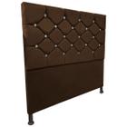 Cabeceira de Cama Box Viúva 130cm Estofada Kasi - Cores - HRShop