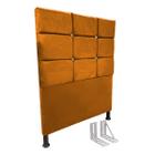 Cabeceira de Cama Box Viúva + Frame 130cm Estofada Lari C