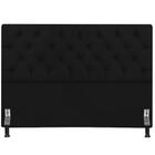 Cabeceira de Cama Casal Box King Size Estofada Capitone 1,95m Cristal Nanda Decor