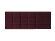 Cabeceira de Cama Estofada / Almofadada Cama Box Queen 1,60 x 55 Painel Calipha / Bia Vinho - MAGAZINE L