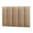 CABECEIRA DE CAMA ESTOFADA BOUCLE BEGE SOLTEIRO KIT COM 5 UN 20X60 cm - VNS CONCEPT