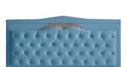 Cabeceira De Cama Painel Barcelona Solteiro 90 cm Suede Azul Celeste Dimazza Móveis