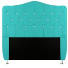 Cabeceira de Casal Para Cama Box Estofada Capitone com Strass 140 CM  Atena Nanda Decor