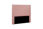 Cabeceira Decorativa Heloísa Casal 140cm Veludo Rosa - Mozzelar