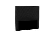 Cabeceira Decorativa Heloísa Casal 160cm Suede Preto - Mozzelar