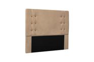 Cabeceira Decorativa Isabele Solteiro 90cm Suede Bege - Mozzelar