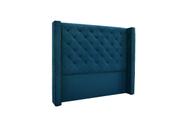 Cabeceira Decorativa Milene Casal 164cm Veludo Azul Marinho - Mozzelar