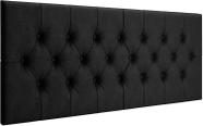 Cabeceira Dubai P/ Cama Box Casal Capitonê 1,40 cm - Preto