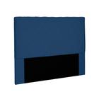 Cabeceira Dubai Para Cama Box Queen 160 cm Suede Azul Marinho - D'Rossi