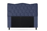 Cabeceira Dunas King Size 195cm com Strass Suede - Ecotec Decor