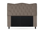 Cabeceira Dunas King Size 195cm com Strass Suede - Ecotec Decor